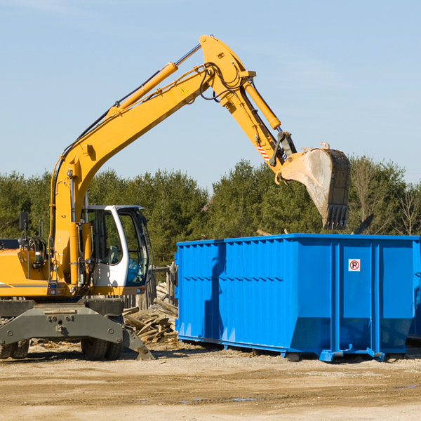 are there any restrictions on where a residential dumpster can be placed in West Ishpeming